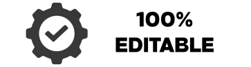 100% Editable